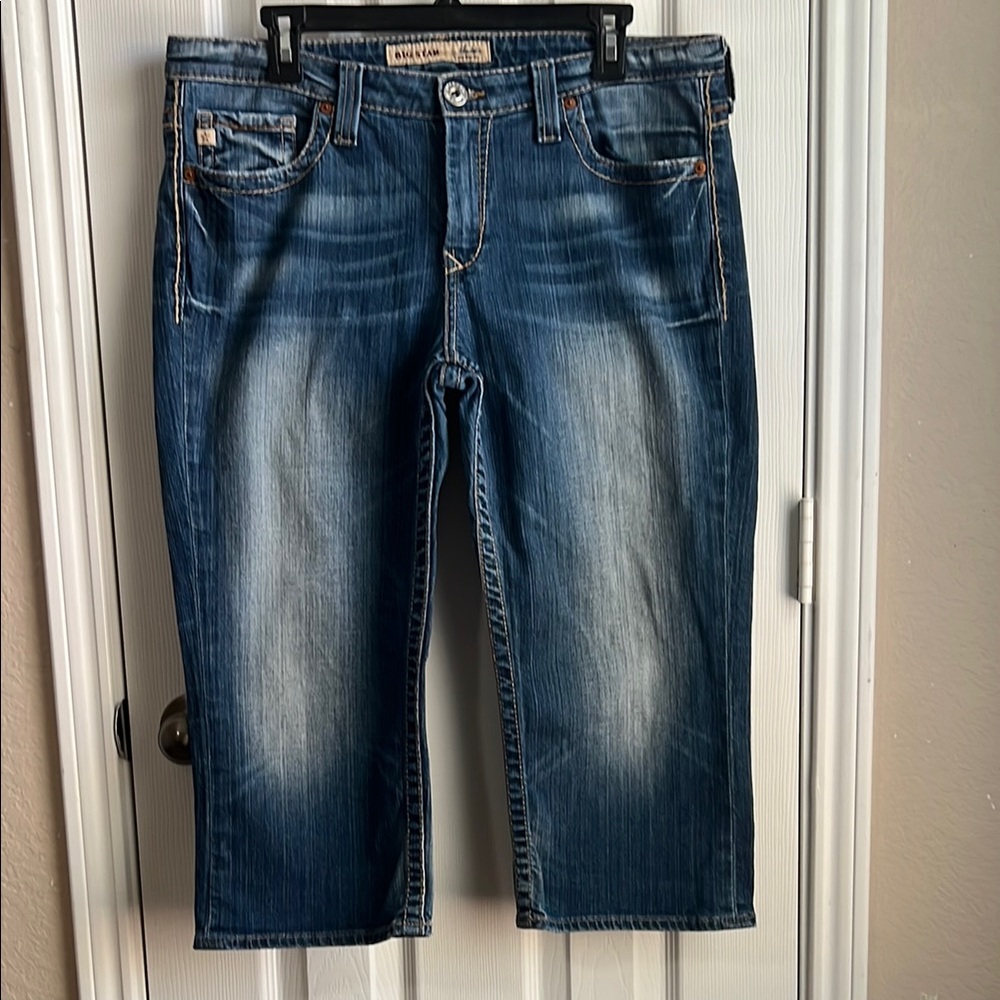 Big Star Blue Denim Capri Pants